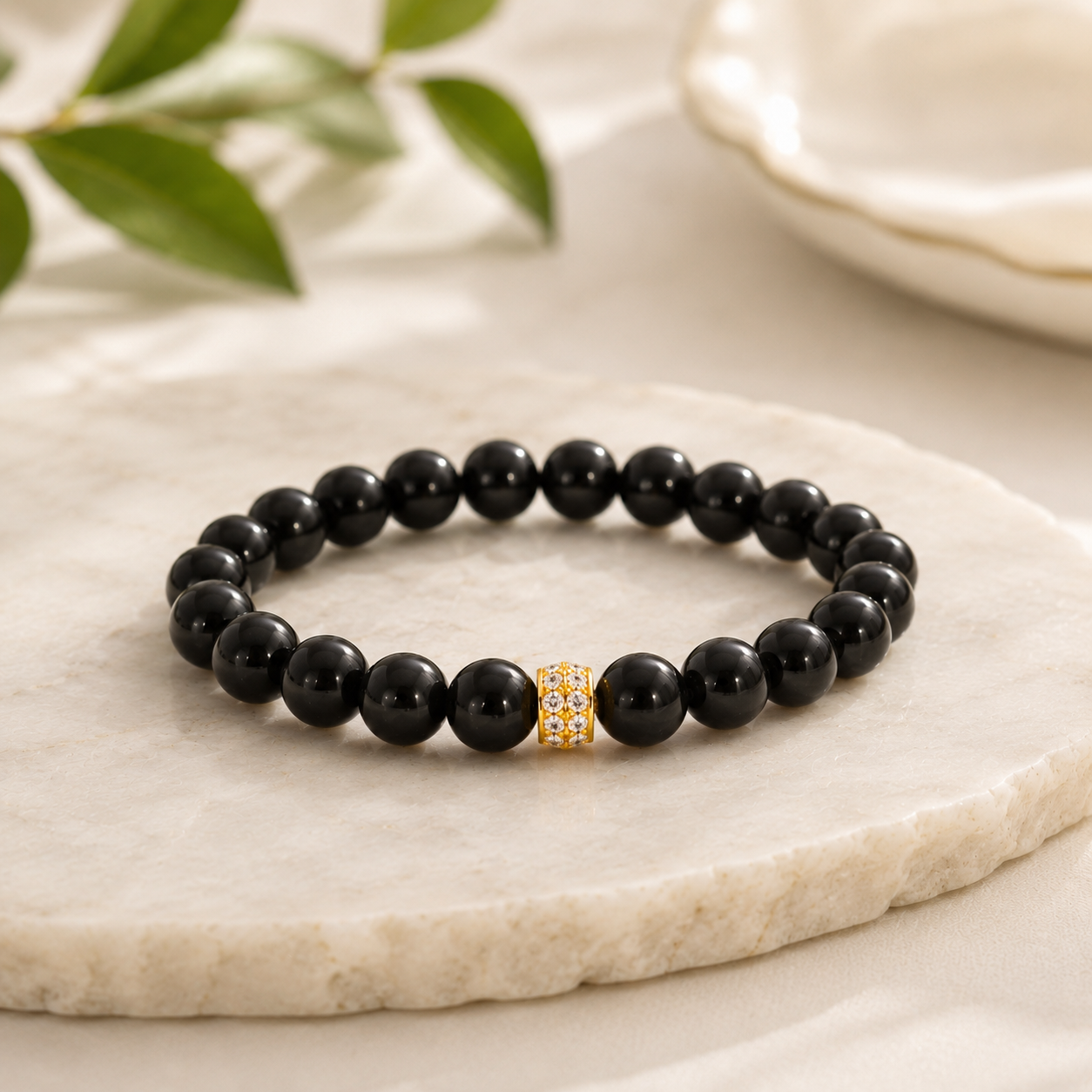Black Tourmaline Gemstone Bracelet