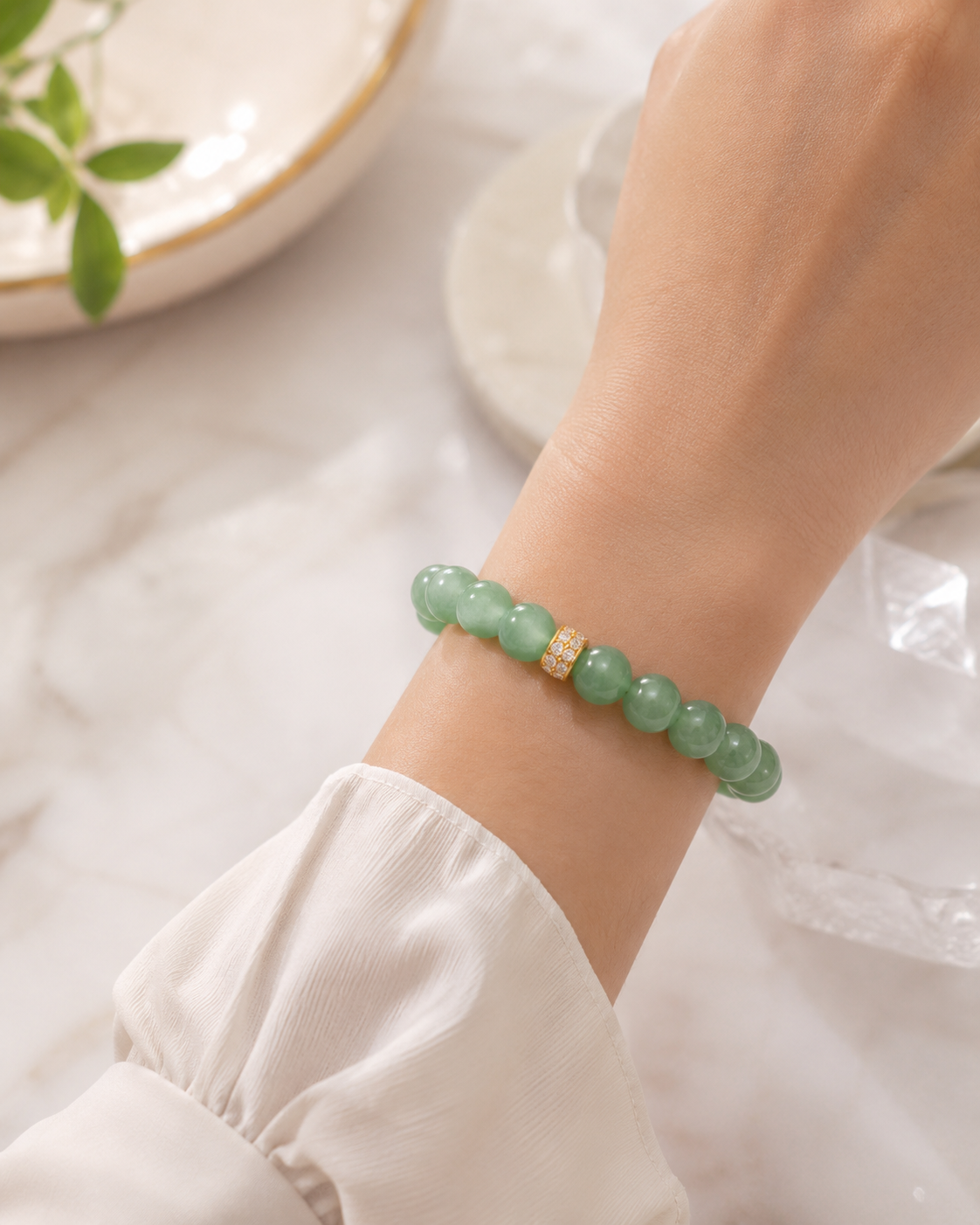 Green Aventurine Gemstone Bracelet